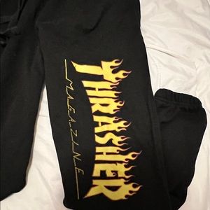 Black thrasher joggers